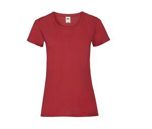 Fruit of the Loom SC600 - Lady-fit valueweight tee Red