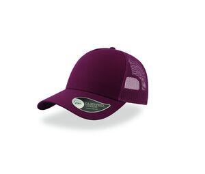 Atlantis AT085 - 5 Panel Cotton Trucker Cap Burgundy/ Burgundy