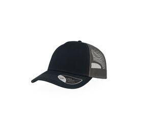 ATLANTIS AT180 - Casquette Rapper en coton canvas Navy / Dark Grey