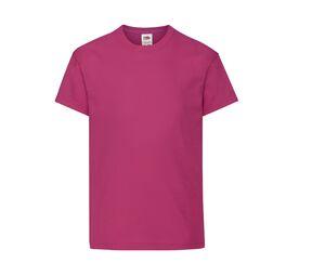 Fruit of the Loom SC1019 - Children's short-sleeves T-shirt Fuchsia