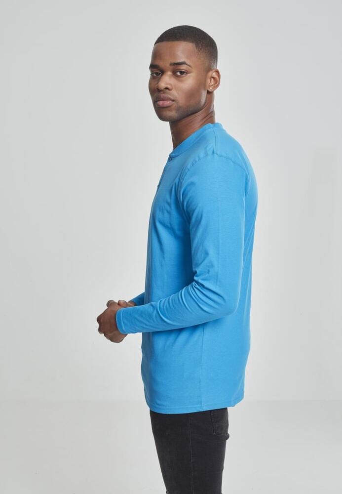 Urban Classics TB276C - Basic Henley L/S Tee