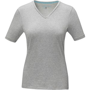 Elevate NXT 38017 - Kawartha short sleeve women's GOTS organic V-neck t-shirt Grey melange