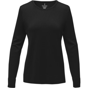 Elevate Life 38228 - Merrit women's crewneck pullover Solid Black