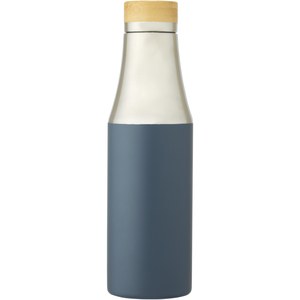 PF Concept 100667 - Hulan 540 ml copper vacuum insulated stainless steel bottle with bamboo lid Ice Blue