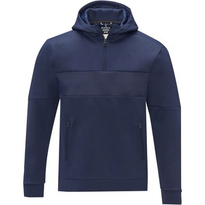 Elevate Life 39472 - Sayan men's half zip anorak hooded sweater Navy