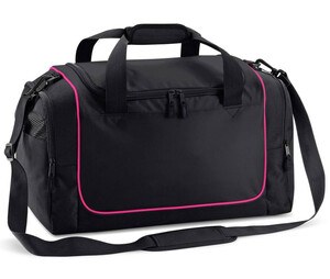 Quadra QD77S - Teamwear locker room sports bag Black / Fuschia