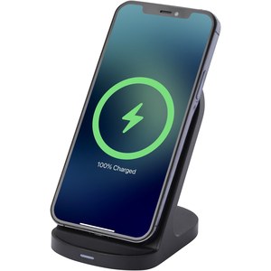 PF Concept 124340 - Loop 15W dual coil RCS recycled plastic wireless charging stand